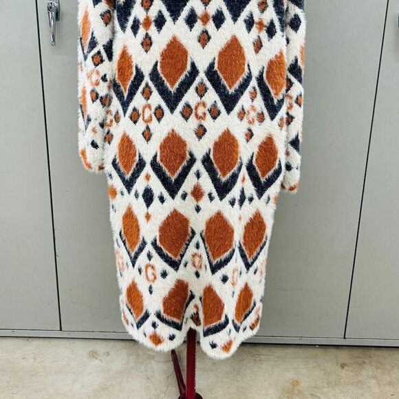 Sweet Lovely by Jen Long Aztec Cardigan Women's Sz S/M Open Front Pockets Soft - Picture 3 of 10